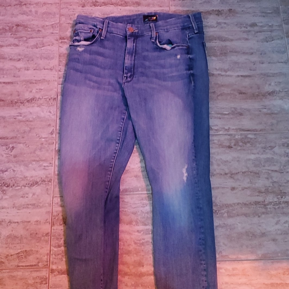 Mother ripped jeans